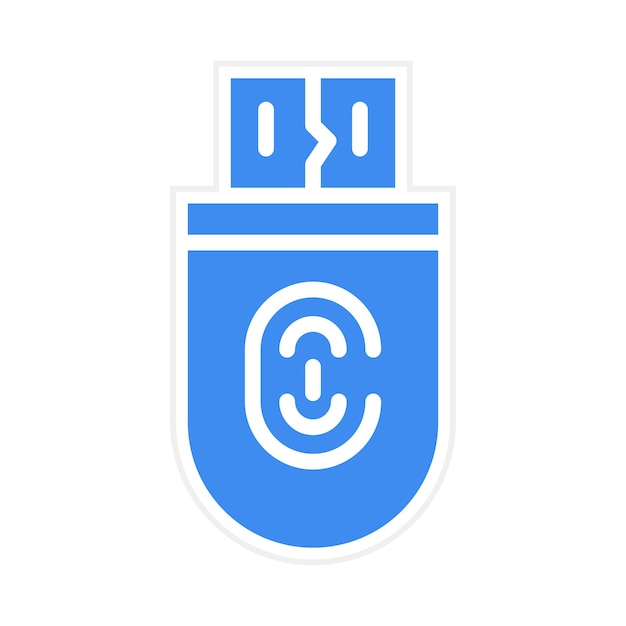 Usb Biometric icon vector image Can be used for Biometrics
