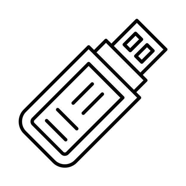 USB Line Illustration