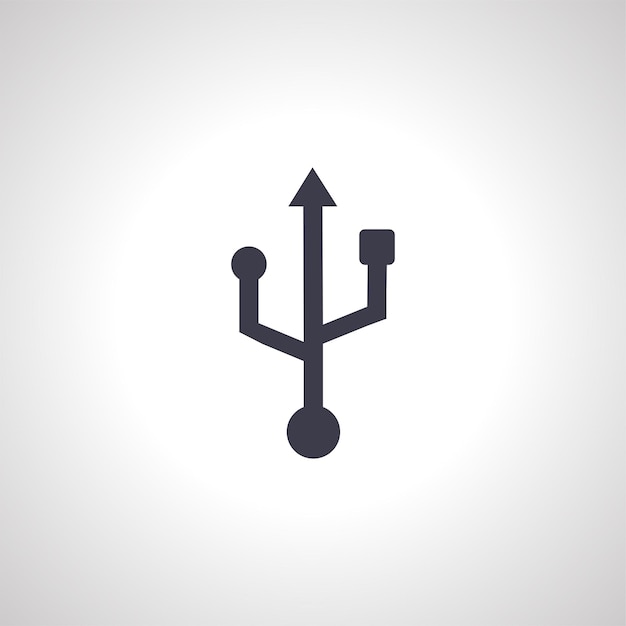 usb sign usb cable icon