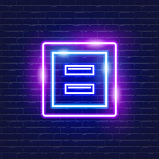USB socket neon icon Electricity concept Vector illustration for design