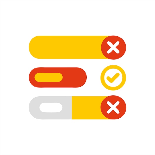 use interface icon set buttons sliders and web elements for modern UI UX design