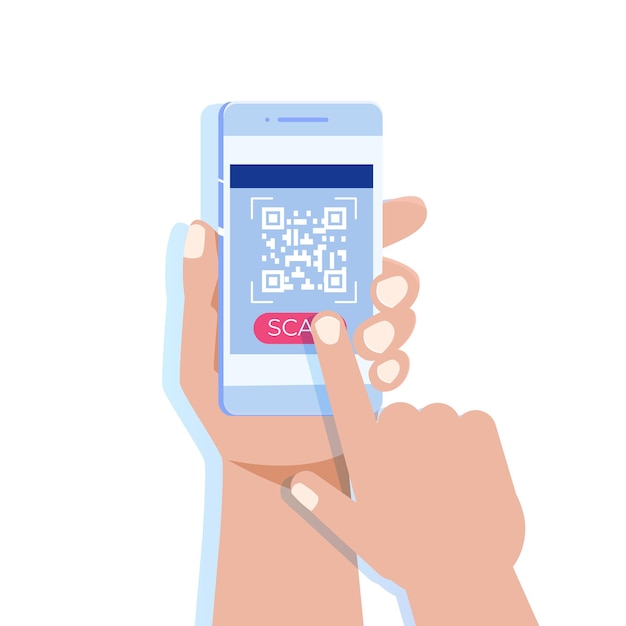 Use smartphone for QR code scanning.