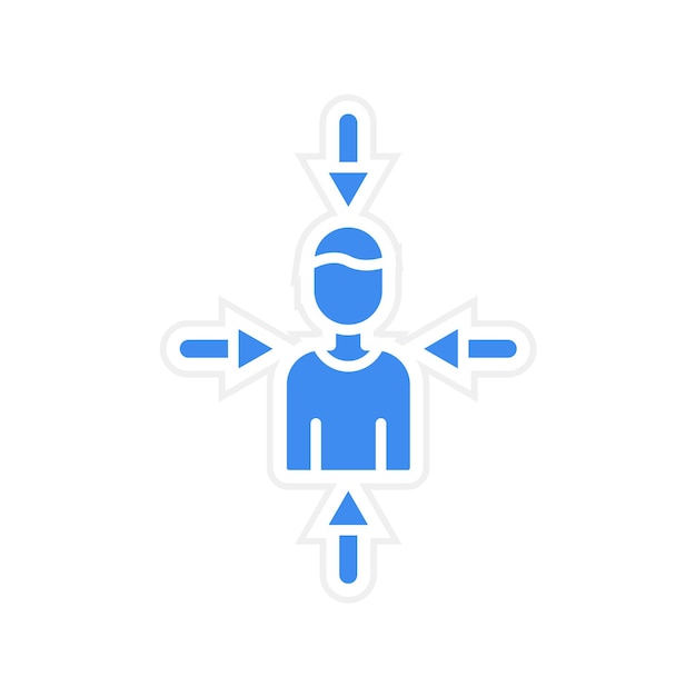 User Centered Design icon vector image Can be used for UX and UI