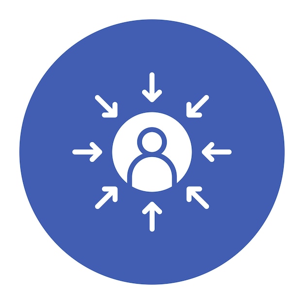 User Centered icon vector image Can be used for Product Management