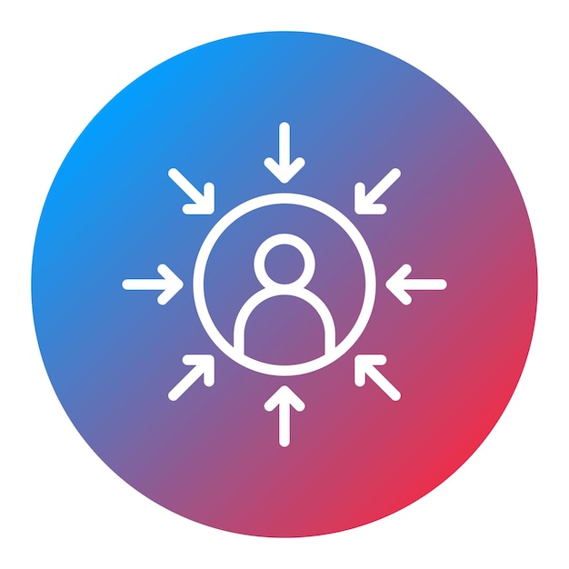 User Centered icon vector image Can be used for Product Management