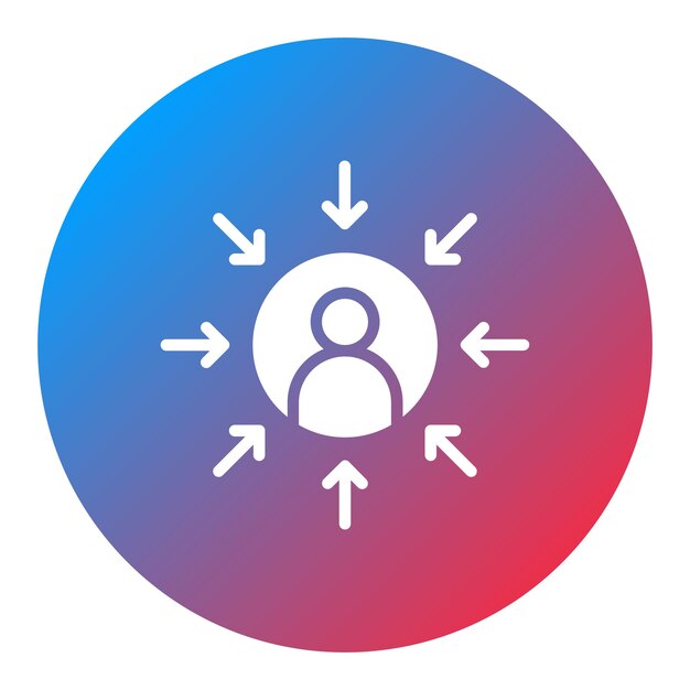 User Centered icon vector image Can be used for Product Management