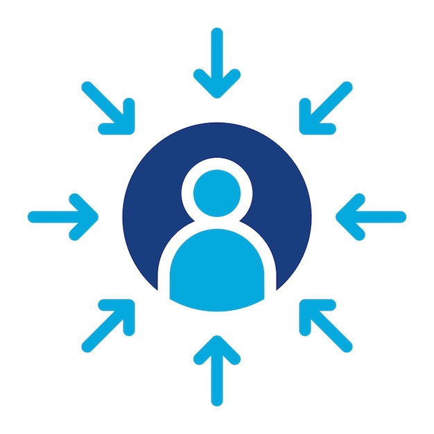 User Centered icon vector image Can be used for Product Management