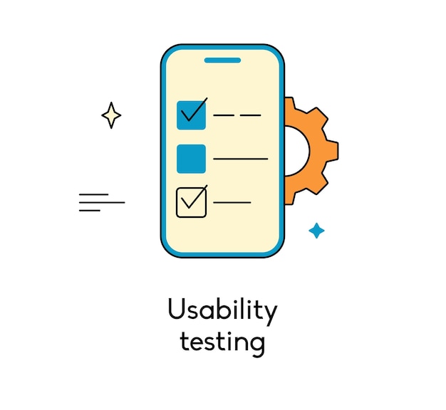 User interface development and working application programming usability testing experience