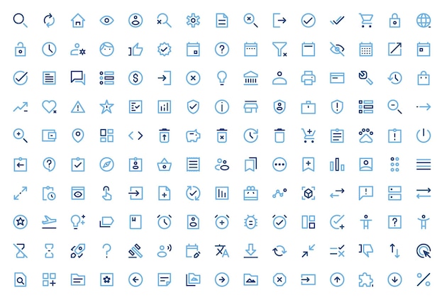 user interface icon set