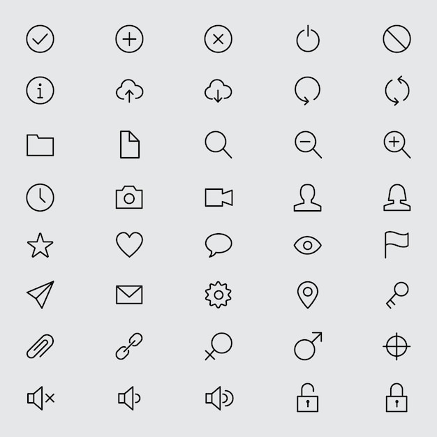 USER INTERFACE ICONS