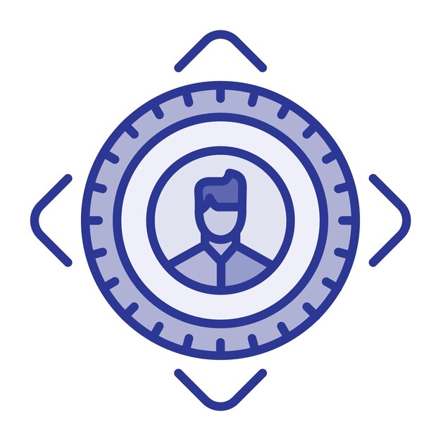 User Target icon vector image Can be used for Marketing
