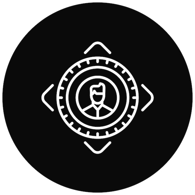 User Target icon vector image Can be used for Marketing