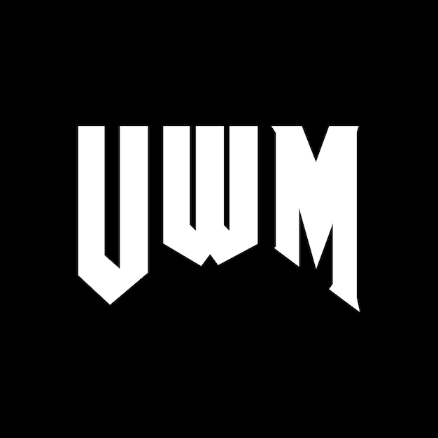 UWM letter logo design for technology company UWM logo design black and white color combination UWM logo UWM vector UWM design UWM icon UWM alphabet UWM typography logo design