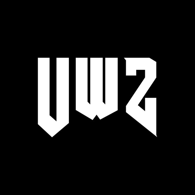 UWZ letter logo design for technology company UWZ logo design black and white color combination UWZ logo UWZ vector UWZ design UWZ icon UWZ alphabet UWZ typography logo design