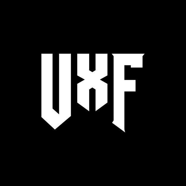UXF letter logo design for technology company UXF logo design black and white color combination UXF logo UXF vector UXF design UXF icon UXF alphabet UXF typography logo design