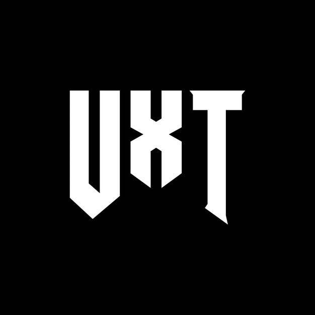 UXT letter logo design for technology company UXT logo design black and white color combination UXT logo UXT vector UXT design UXT icon UXT alphabet UXT typography logo design