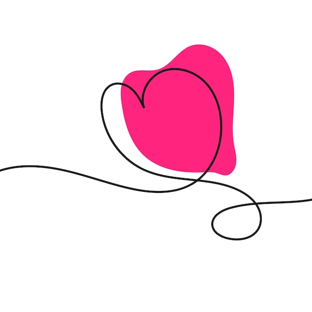 Valentines Heart Shape Design Vector