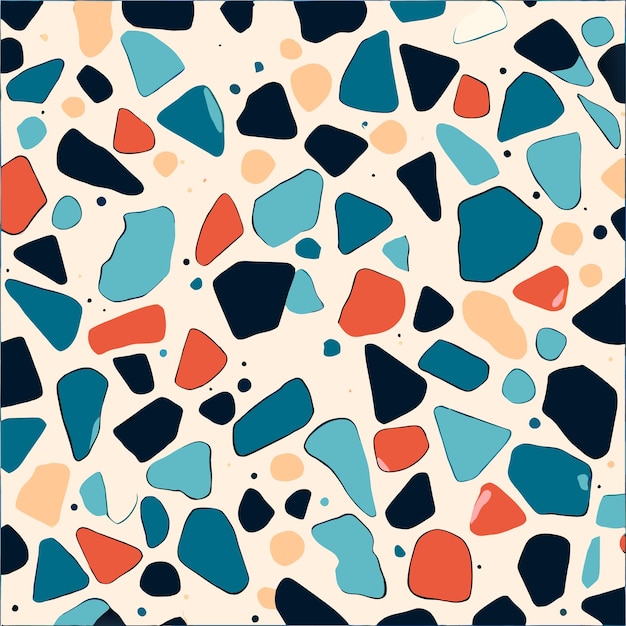 Värikäs terrazzo-kuvio design