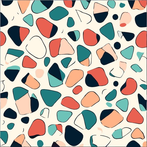 Värikäs terrazzo-kuvio design