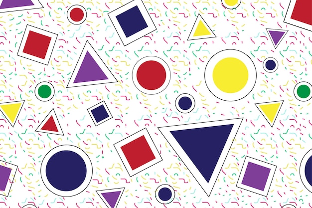 värikäs universaali trendi geometriset muodot tausta