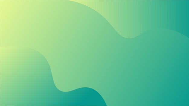 Vector abstract background curved shape design vector green color
