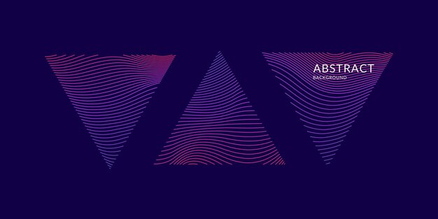 vector abstract background with dynamic waves. illustration suitable for design