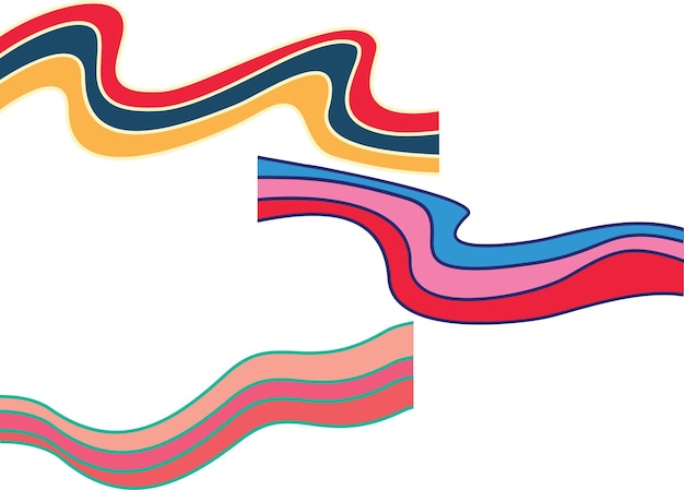 Vector abstract colourful wave