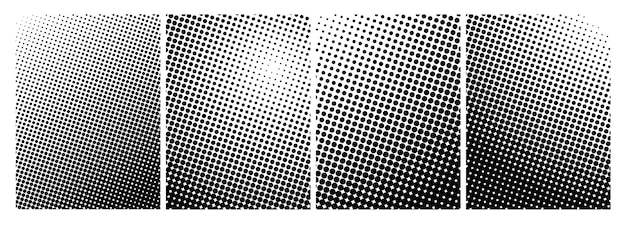 vector abstract grunge halftone distorted shapes background