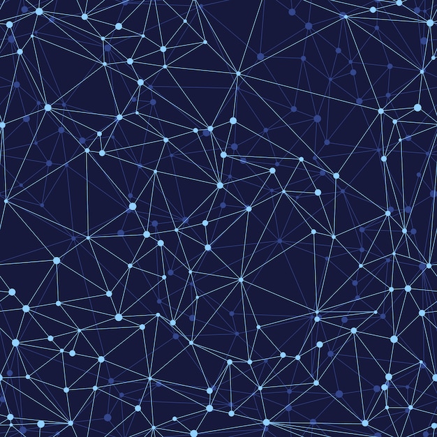 vector abstract pattern seamless geometric mesh on a dark background