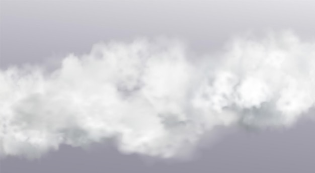 vector abstract realistic fog cloud design element