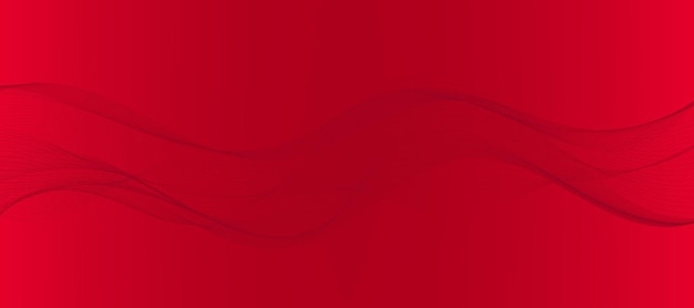vector abstract red background with dynamic red waves lines and particles