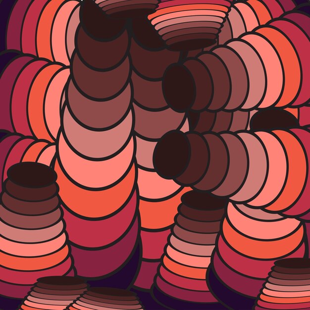 vector abstract red Gradient background in flat design