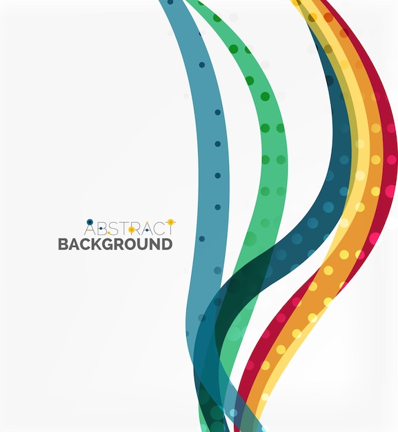Vector abstract wave lines background Template background for workflow layout diagram number options or web design