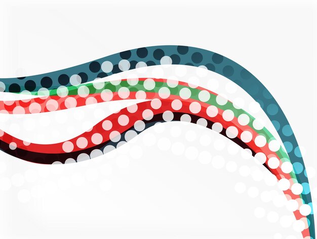 Vector abstract wave lines background Template background for workflow layout diagram number options or web design