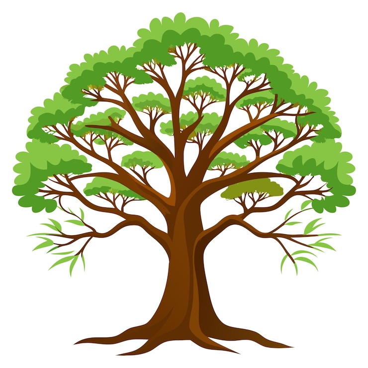 Vektori vector art of a large tree