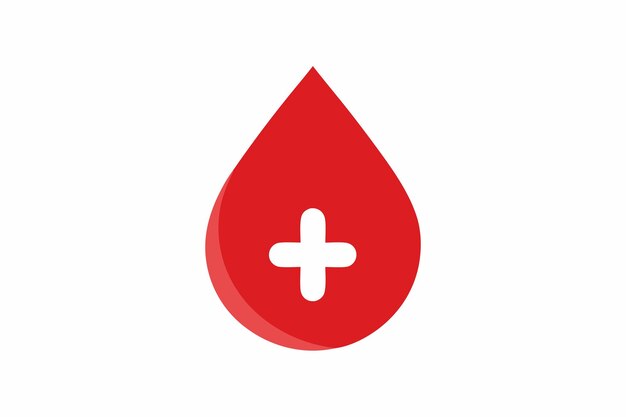 Vector art of Blood donation on white background