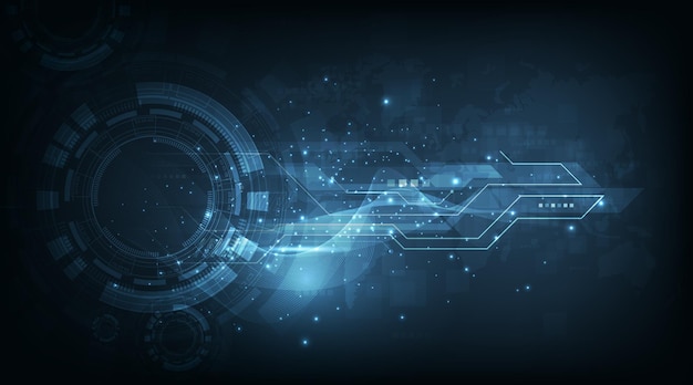Vector background shows the innovation of high speed technology