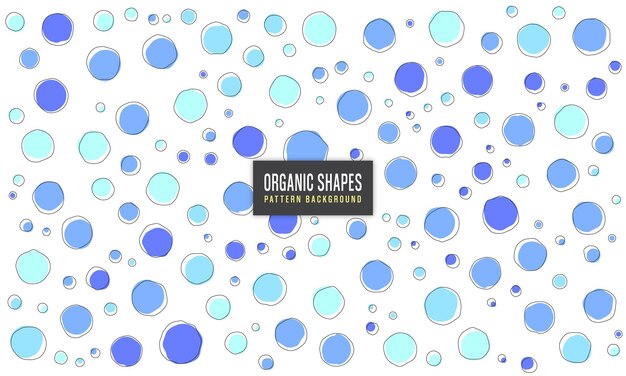 vector blue organic shapes pattern background