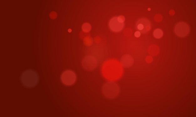 Vector bokeh abstract red background design
