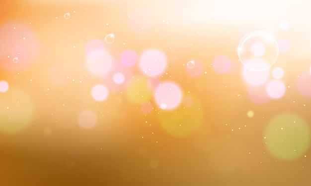 Vector bokeh effect gradient background