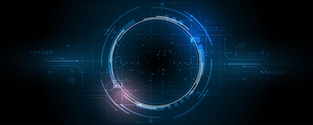 Vector business graphic Hitech communication concept innovation background science technology