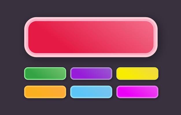 vector button set modern gradient style isolated on black background for web site ui mobile app call to action icon button 10 eps