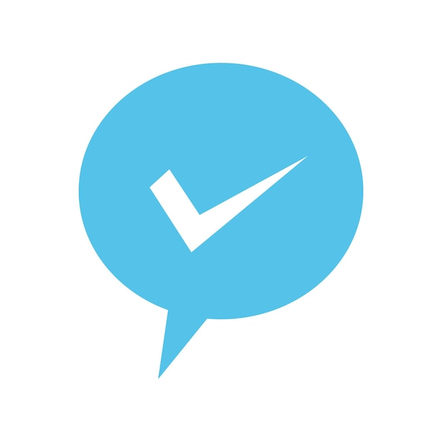 vector check mark icon in flat style ok accept vector illustration on white isolated background