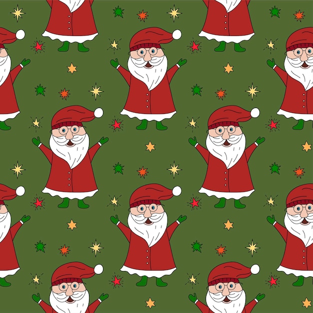 Vector Christmas seamless pattern