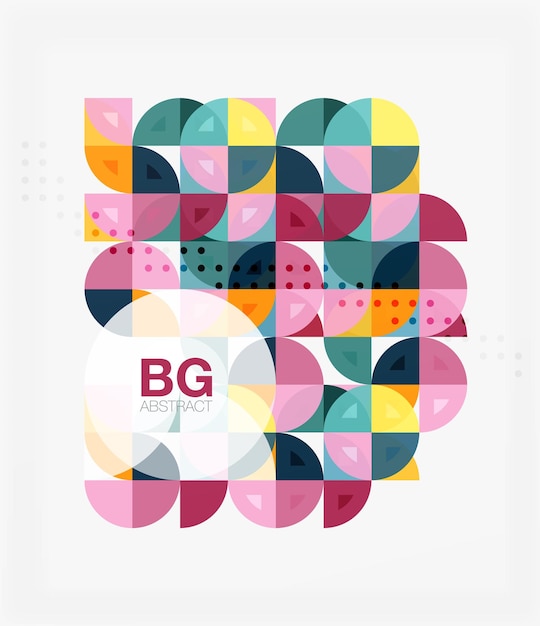 Vector circle abstract background Vector template background for workflow layout diagram number options or web design