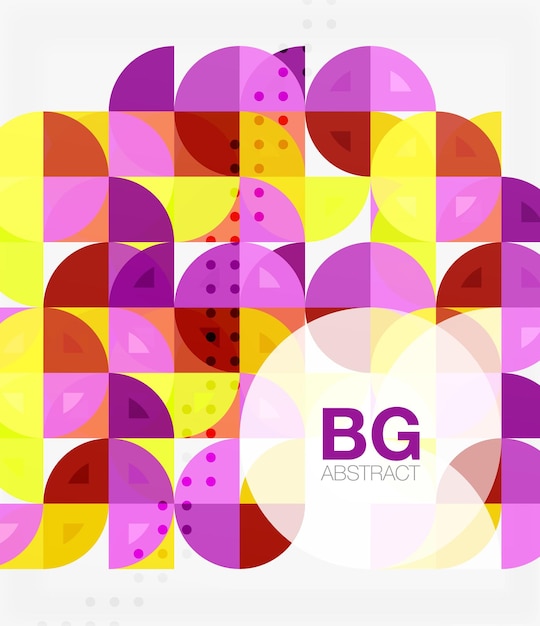 Vector circle abstract background Vector template background for workflow layout diagram number options or web design