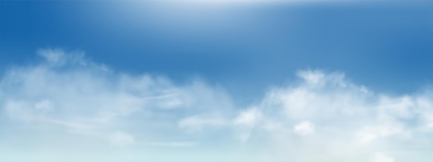 Vector Clear Sky Cloud Sky Blue Background