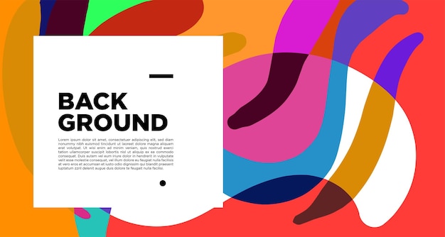 Vector colorful abstract fluid and curve art background
