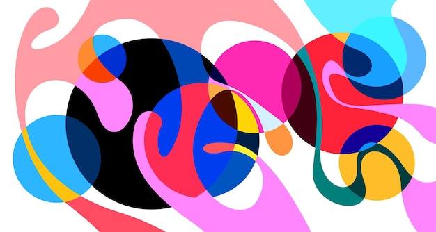 vector colorful abstract psychedelic liquid and fluid background pattern