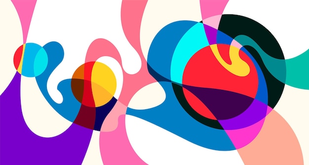 vector colorful abstract psychedelic liquid and fluid background pattern